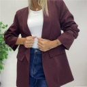 blazer con manica arricciata london